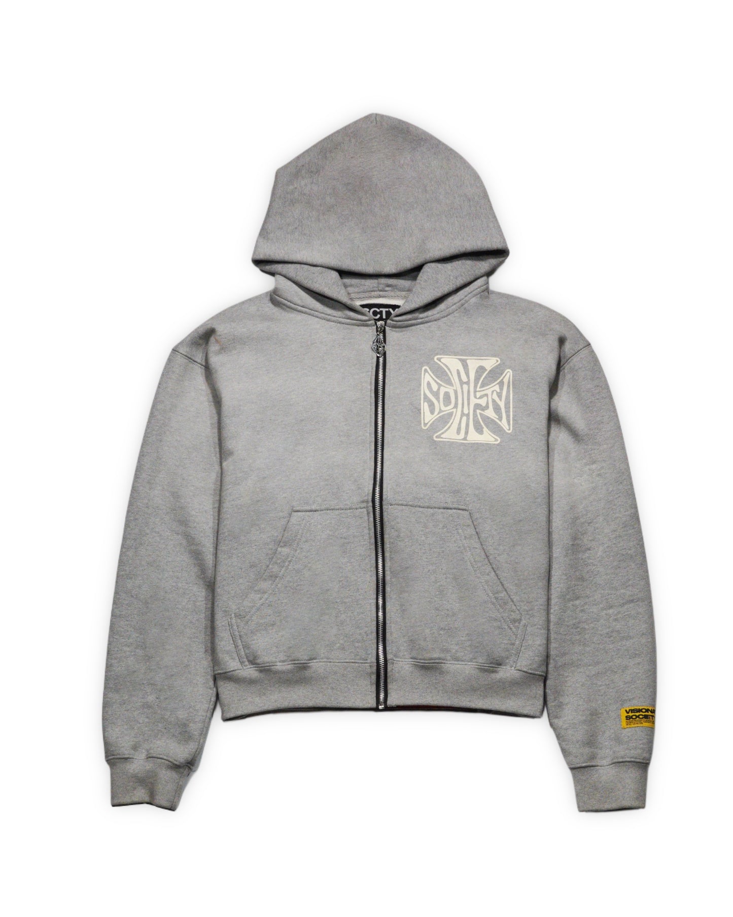 VS Cross Logo Zip Hoodie (Grey)